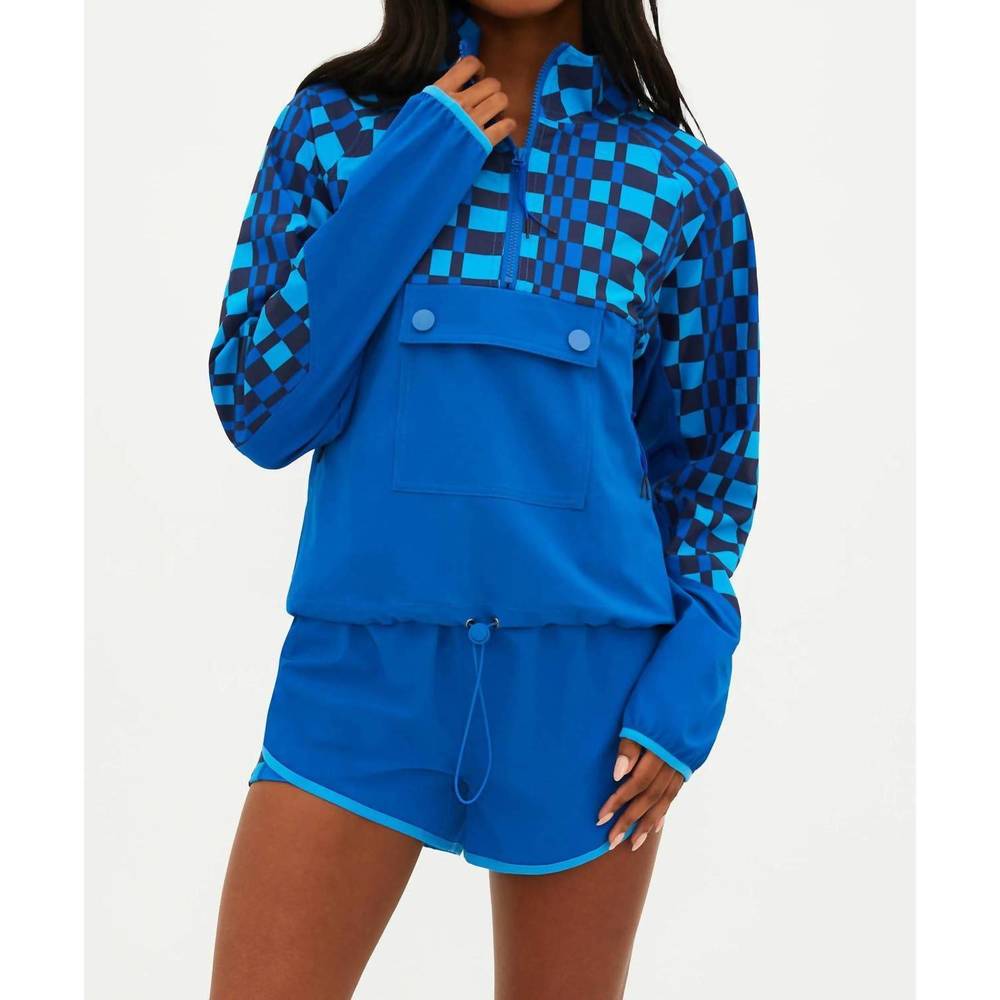 Beach Riot Blue Checker Athletic Shorts